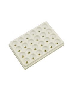 24-well plate with PEDOT electrodes on glass substrate for opto stimulation (24W300/30G-288-opto)