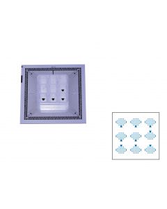 256-9wellMEA300/30iR-ITO-mq (with 9 well macrolon quadrate)